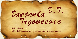 Damjanka Trgovčević vizit kartica